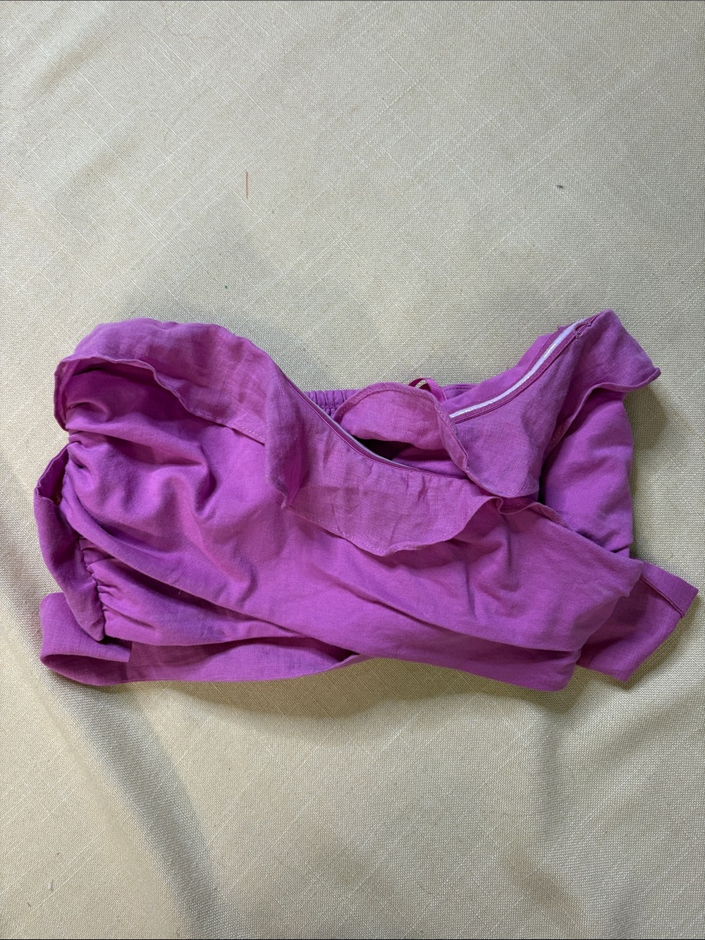 Anthropologie Ruffled Off-Shoulder Camisole in Magenta